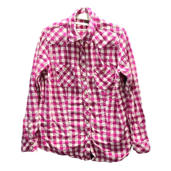 Bit & Bridle Womens Button-up Shirt Multicolor Size Medium 100% Cotton - Picture 1 of 12